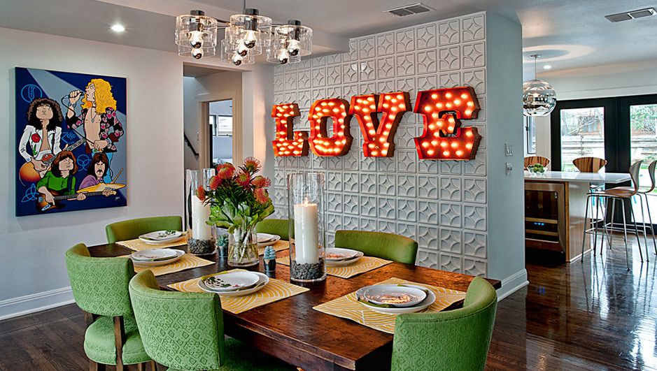LOVE sign for dining room
