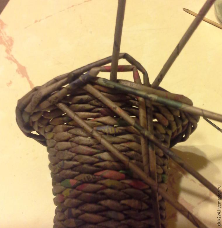 Мастер-класс: плетём колокольчик из газетных трубочек, фото № 16