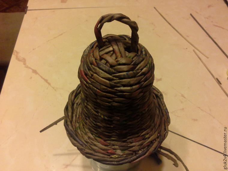 Мастер-класс: плетём колокольчик из газетных трубочек, фото № 25