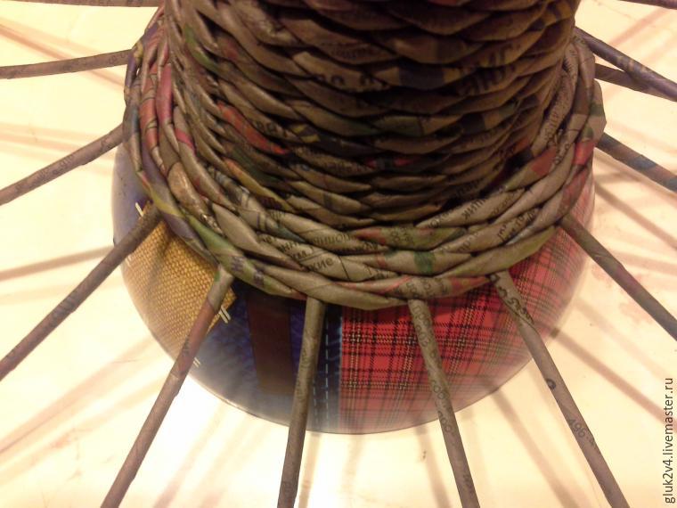 Мастер-класс: плетём колокольчик из газетных трубочек, фото № 10