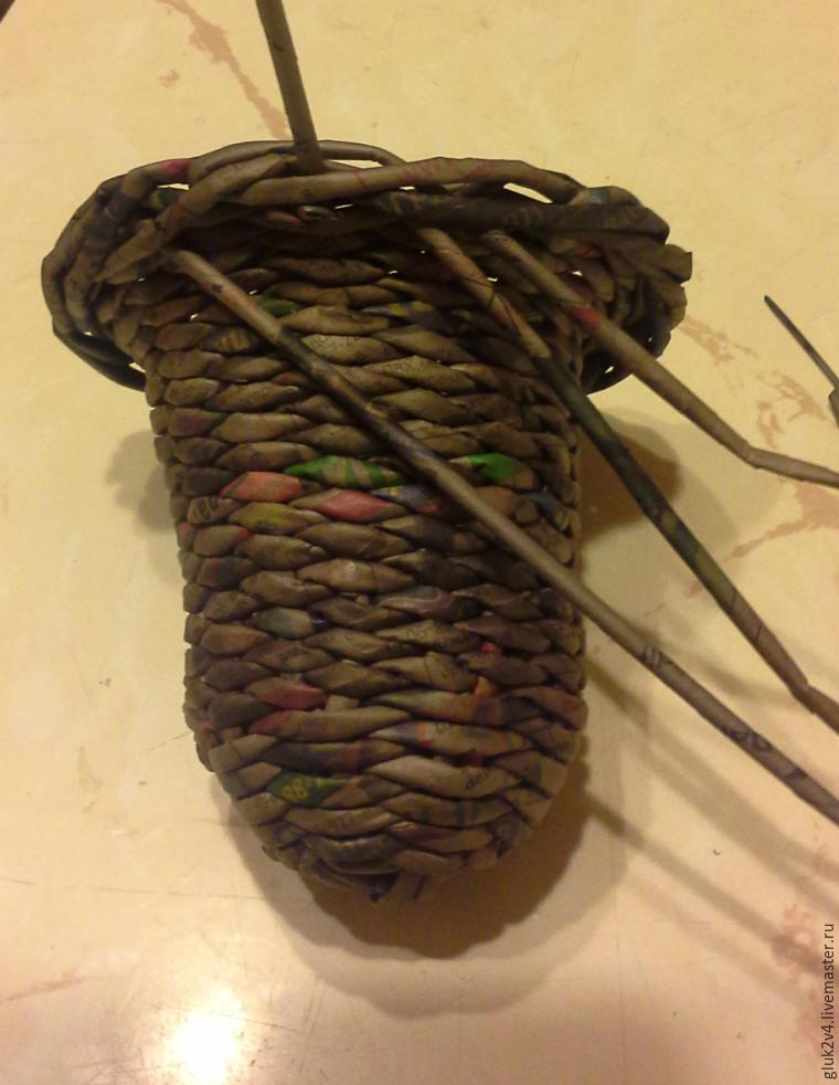 Мастер-класс: плетём колокольчик из газетных трубочек, фото № 19