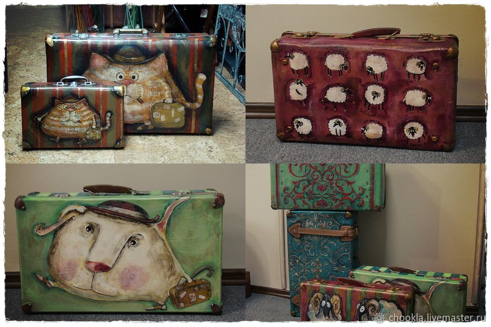 Декорируем старый чемодан, фото № 12