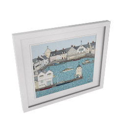 Sally Swannell- Harbour Framed Print, 55 x 66cm