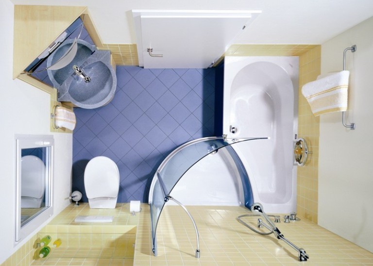 Дизайн ванной комнаты 6 кв м душ совмещен с ванной