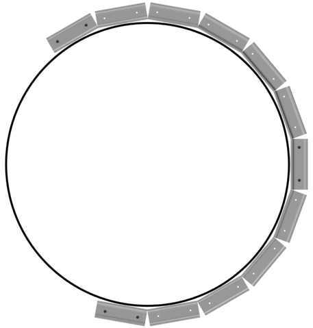 Профиль для монтажа потолка в виде круга