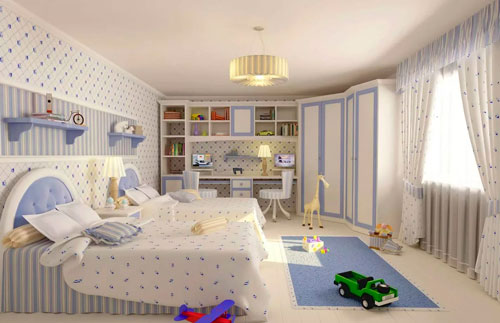 дизайн детской комнаты для девочек 4