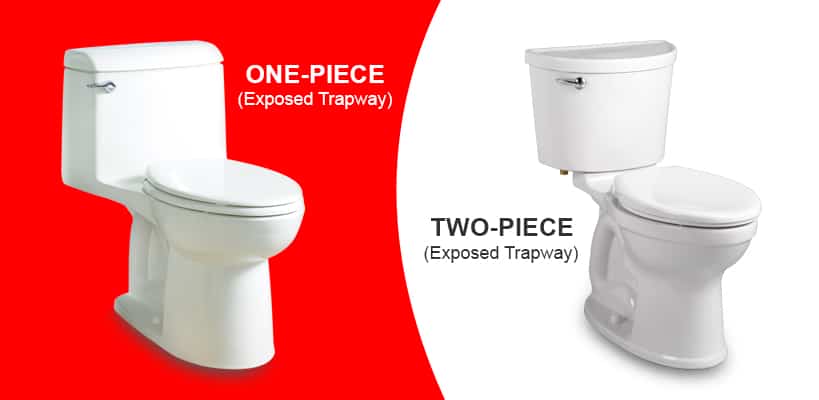 One-Piece and Two-Piece toilets