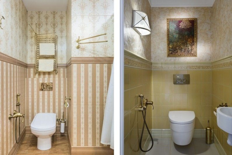 Маленький туалет в классическом стиле - Дизайн интерьера